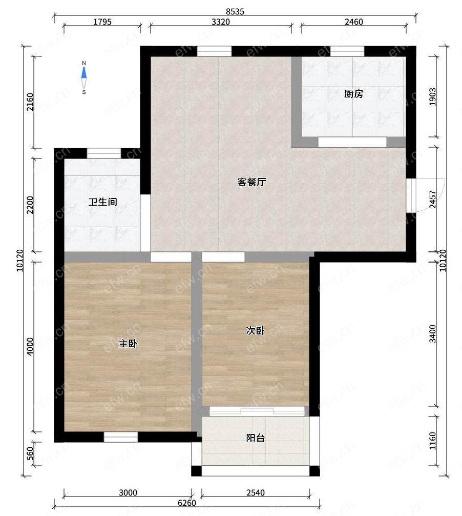 扬名实验小学 扬名花园五期两房两厅出售