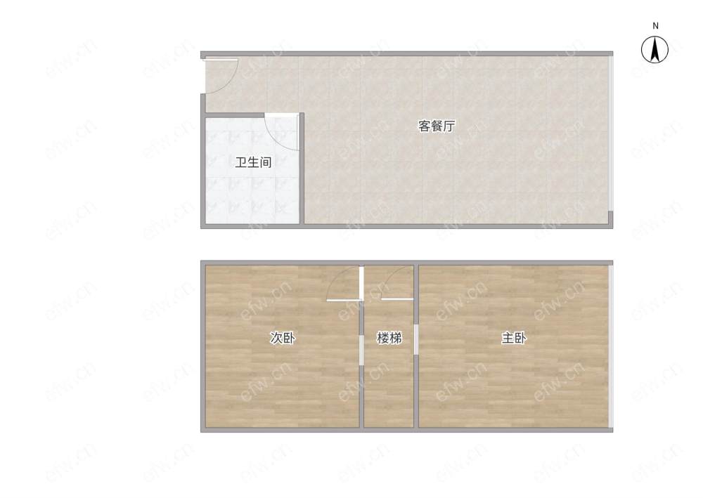 刘潭双地铁口，赛格公馆现代风复式精装 2室2厅，拎包住