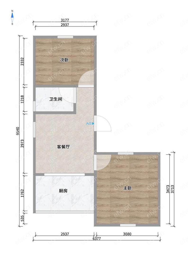 惠峰新村 2室1厅 拎包入住