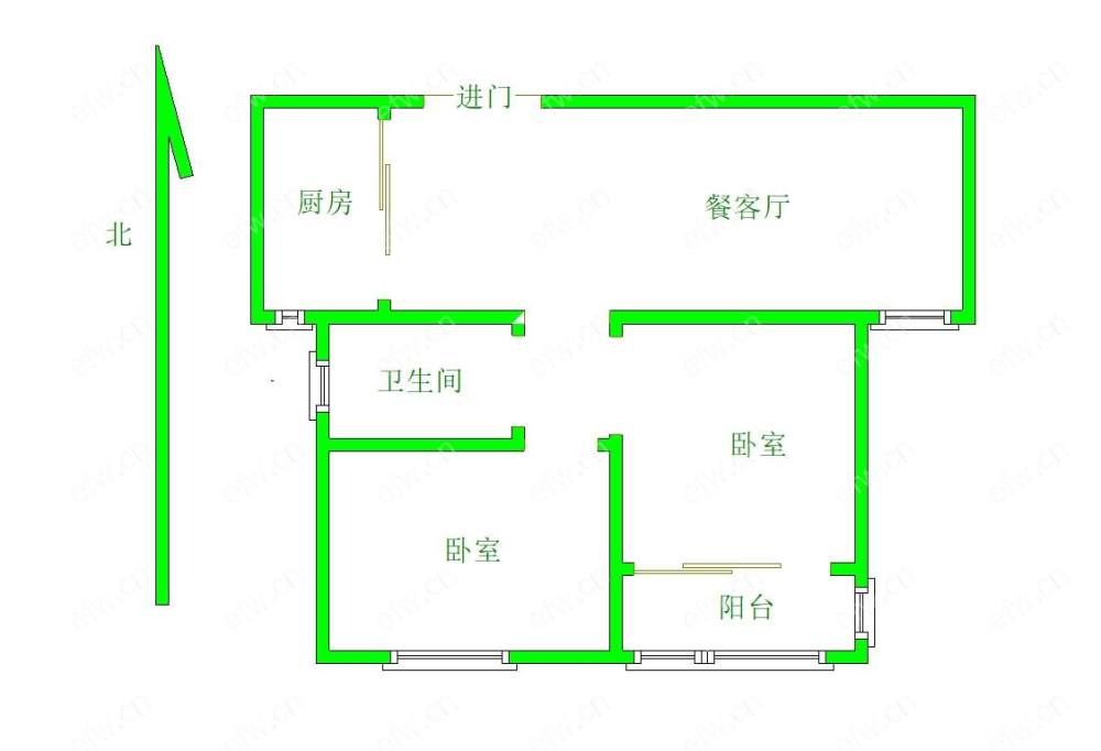 美湖家园 2室1厅