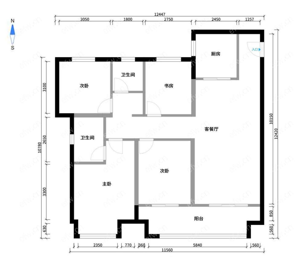 开发商精装修未住过人