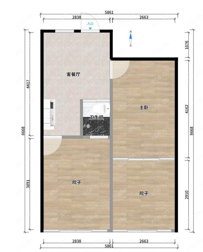 芦庄六区   1楼出售   双开间朝南    双院朝南   朝南双院外还有朝南公共场地院子