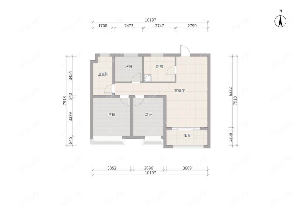 village room房 全明户型 另送家电