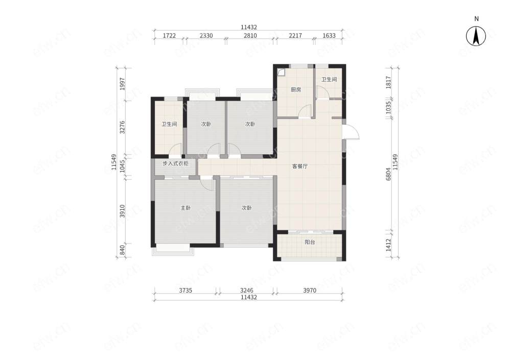 长江路地铁口 自住精装大4房