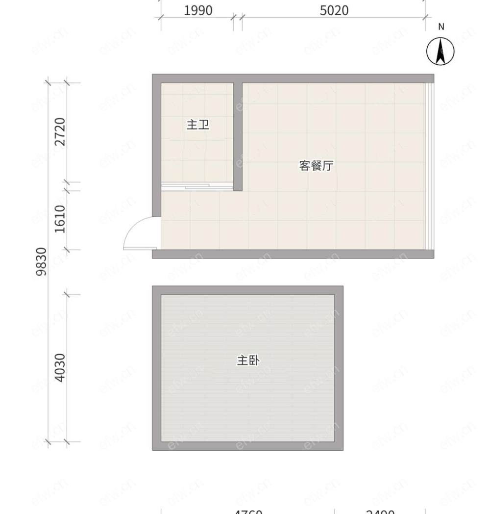 金轮星空间 1室1厅