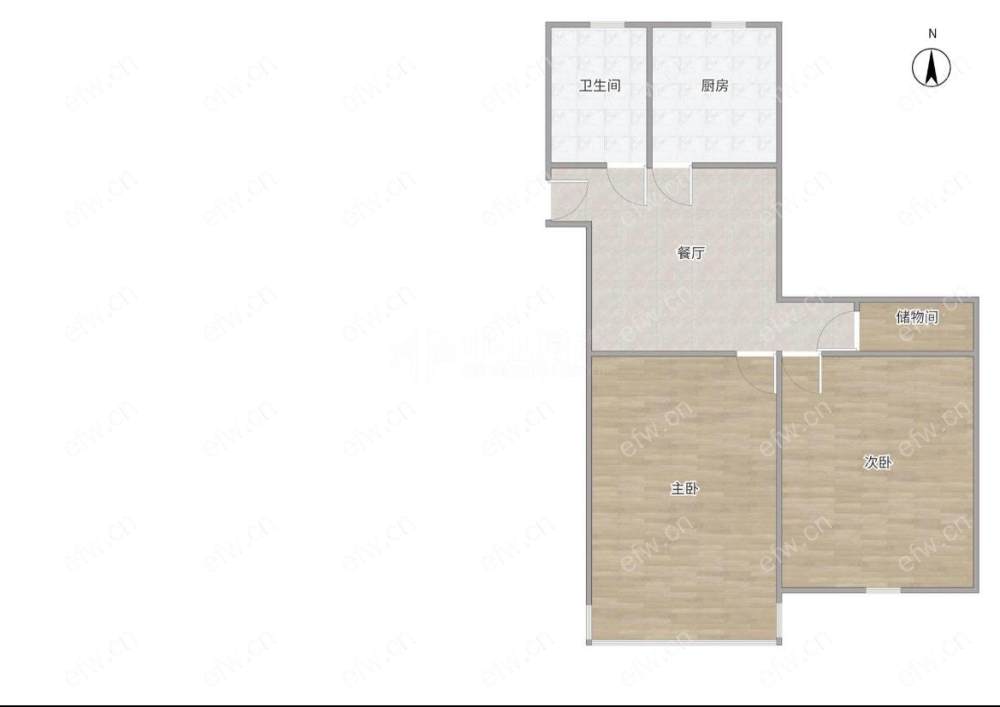 宁海里二期（201-306）精装修一室一厅