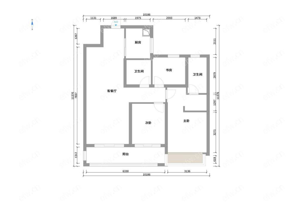 绿城诚园16楼111平精装拎包入住