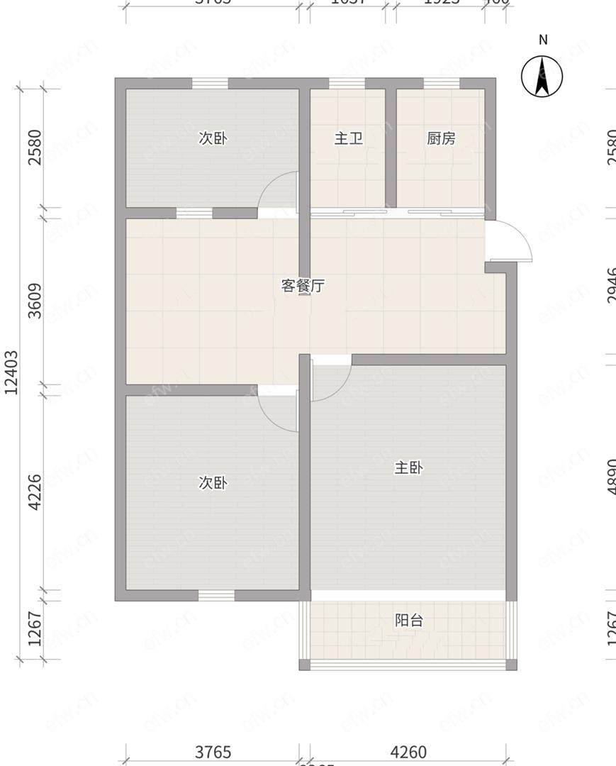 五河新村靠近路口楼层