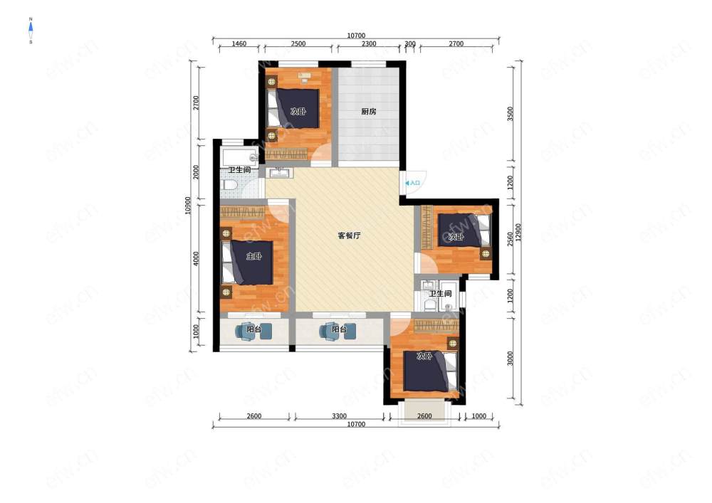 住友家园    四期（新）  双阳台 纯毛坯小1