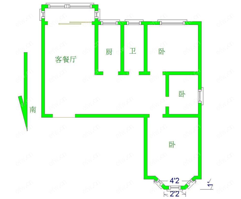 广石家园 2室2厅000