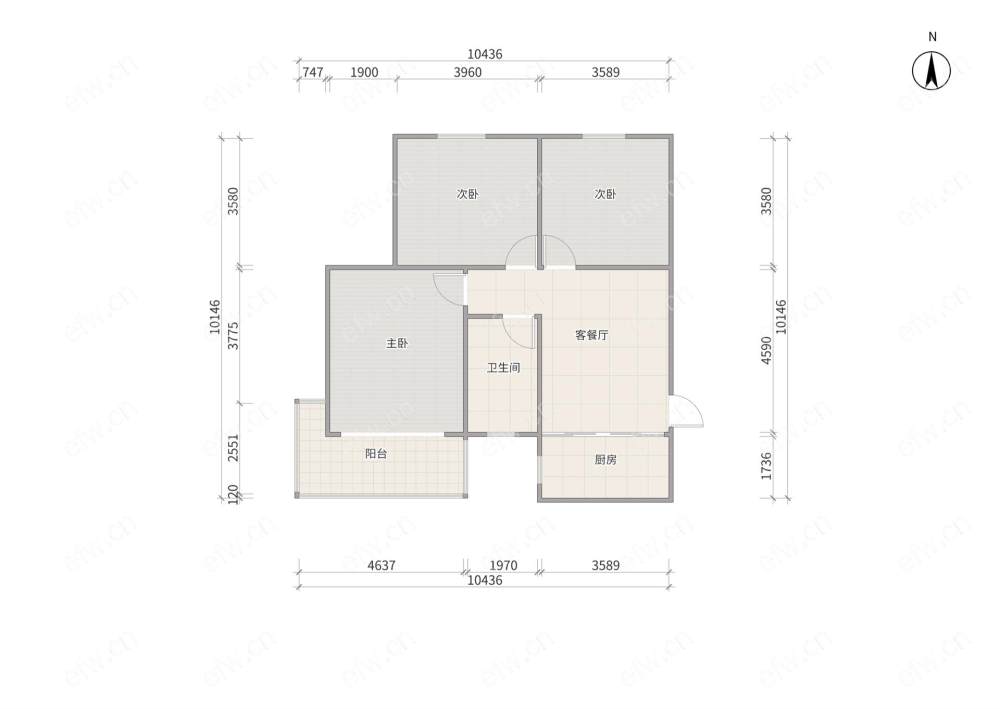 欧典家园      3室1厅