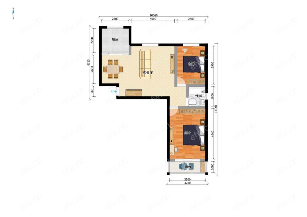 西郊佳苑位置好,环境优雅,92平米精装2房