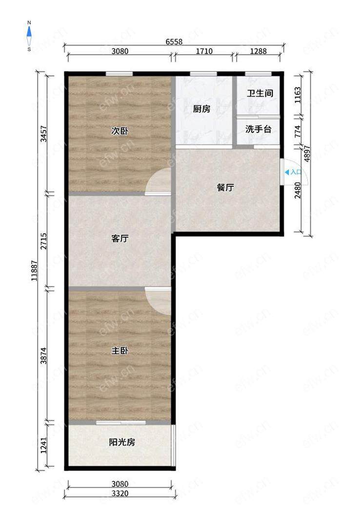 惠龙新村 2室1厅.