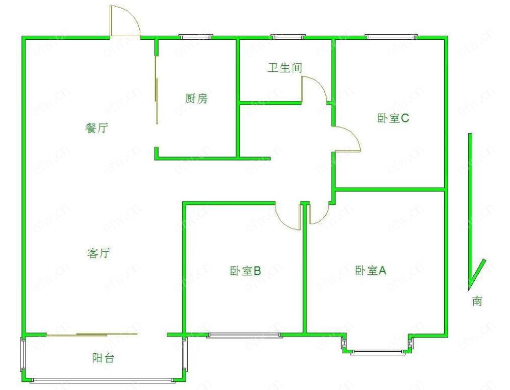 阿尔勒精装三室两厅一卫出售