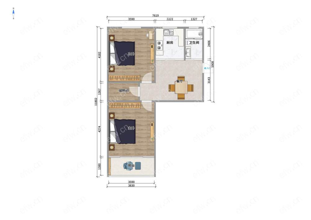 建设新村 2室1厅