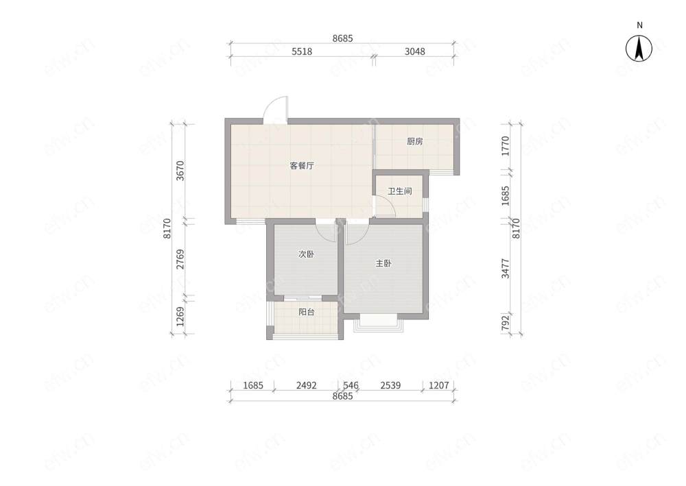 2房豪装拎包即住,叙丰家园尽享优雅品质,多重阳台+飘窗