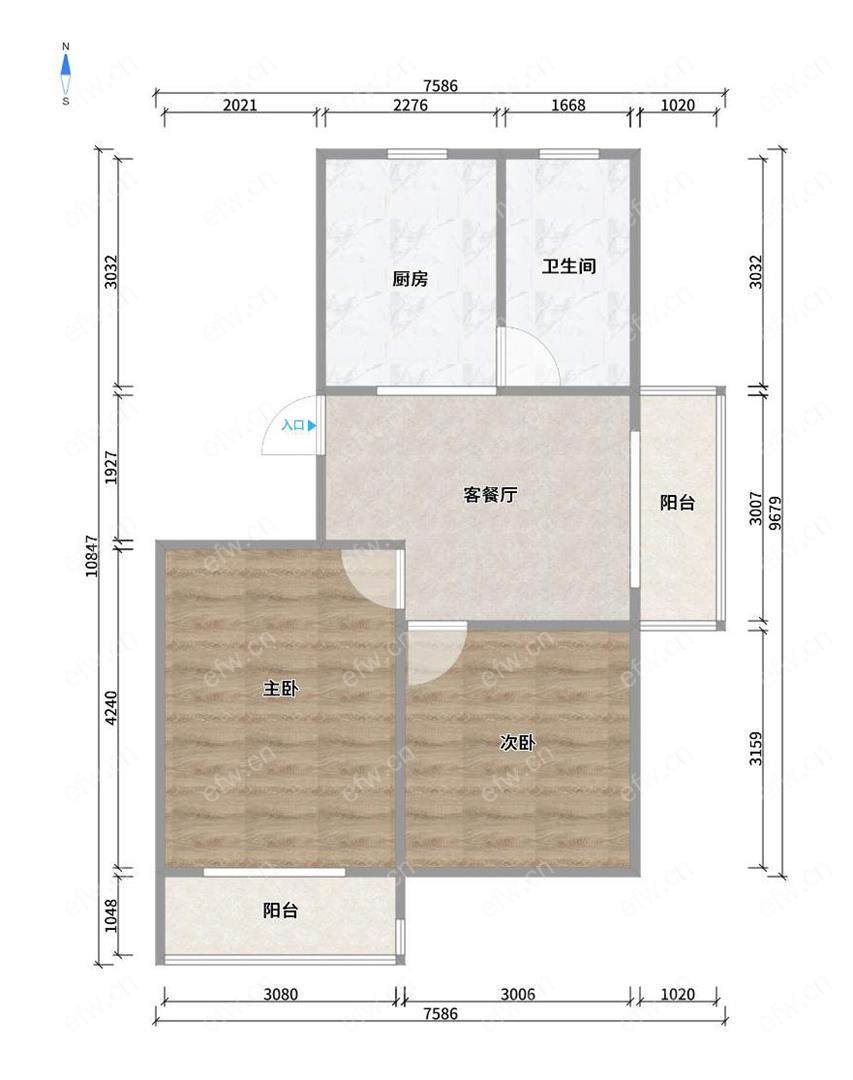 惠麓东苑 2室2厅 98平