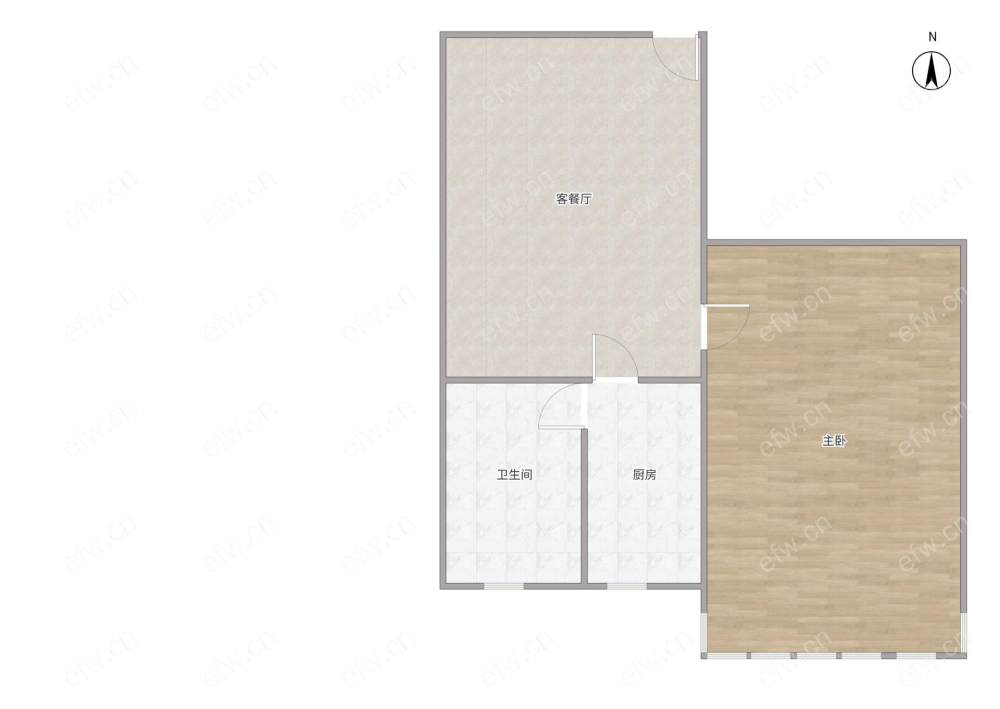 五里新村 1室1厅 可用