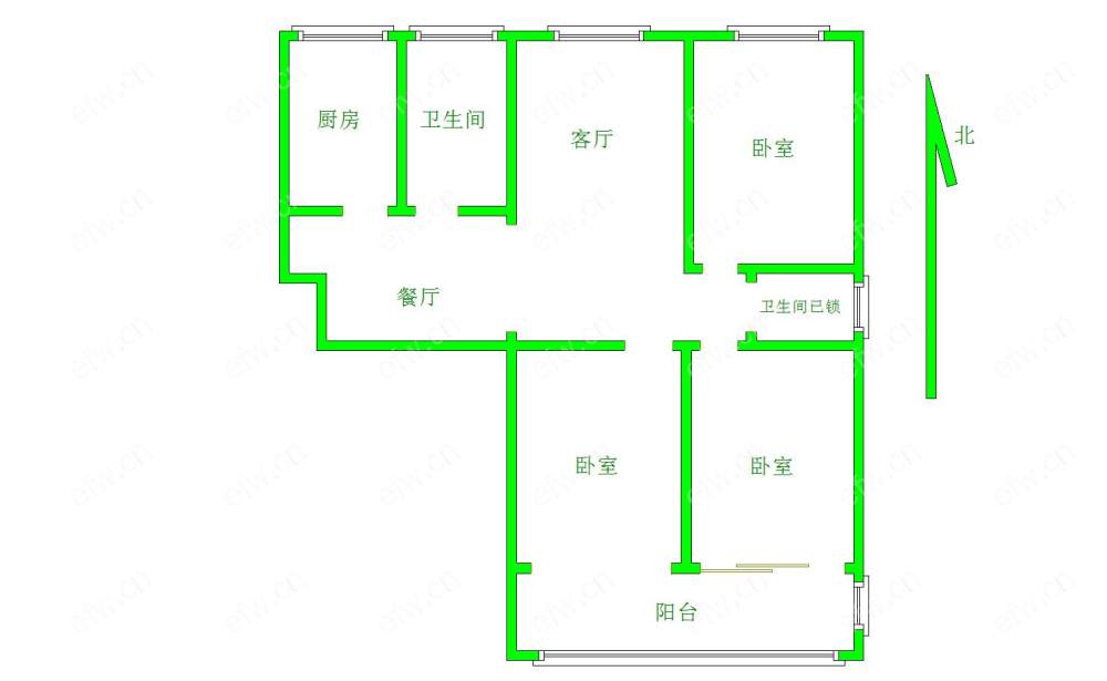 西园里    3室2厅