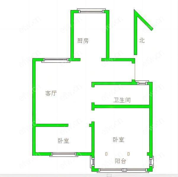 简装二室一厅包土出。