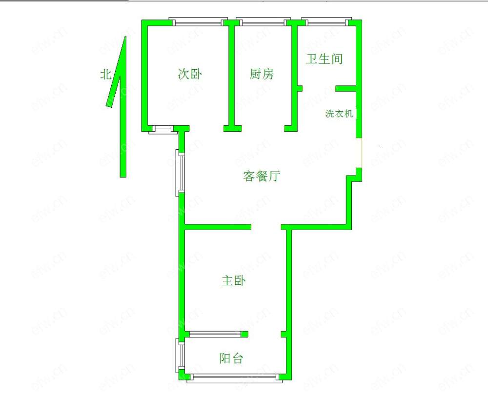 西园里    2室1厅