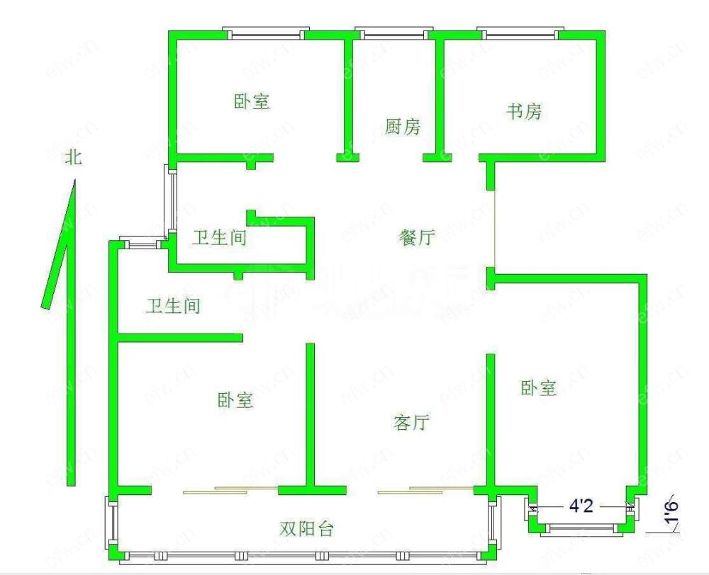 6层洋房精装地暧空调全屋订制30多万，全新未入住。