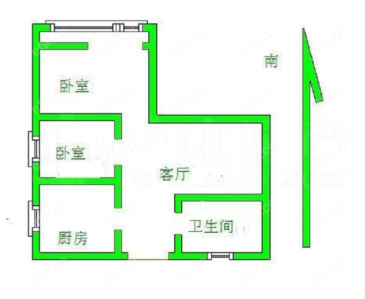 西园里     2室1厅