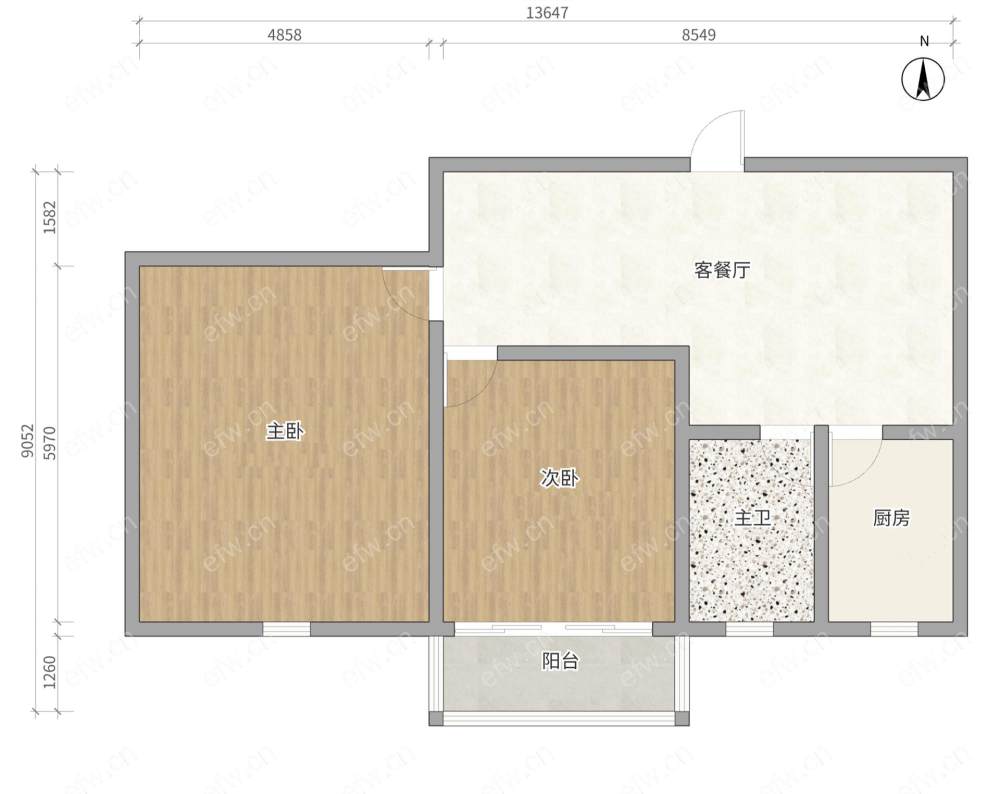 富城湾 2室1厅 出租中看房提前约