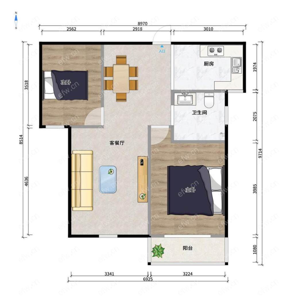 新空毛坯 楼层好 方便装修 价格实惠 房东诚心卖