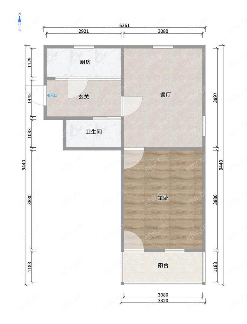 盛岸二村三楼简单装修，采光好