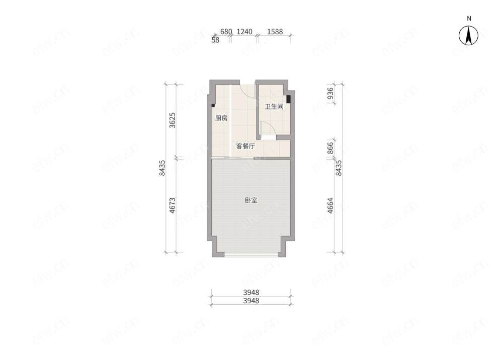 金科米兰（一期1-37） 2室2厅