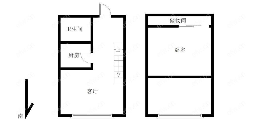 嘉福公寓 1房 全明户型 另送家电