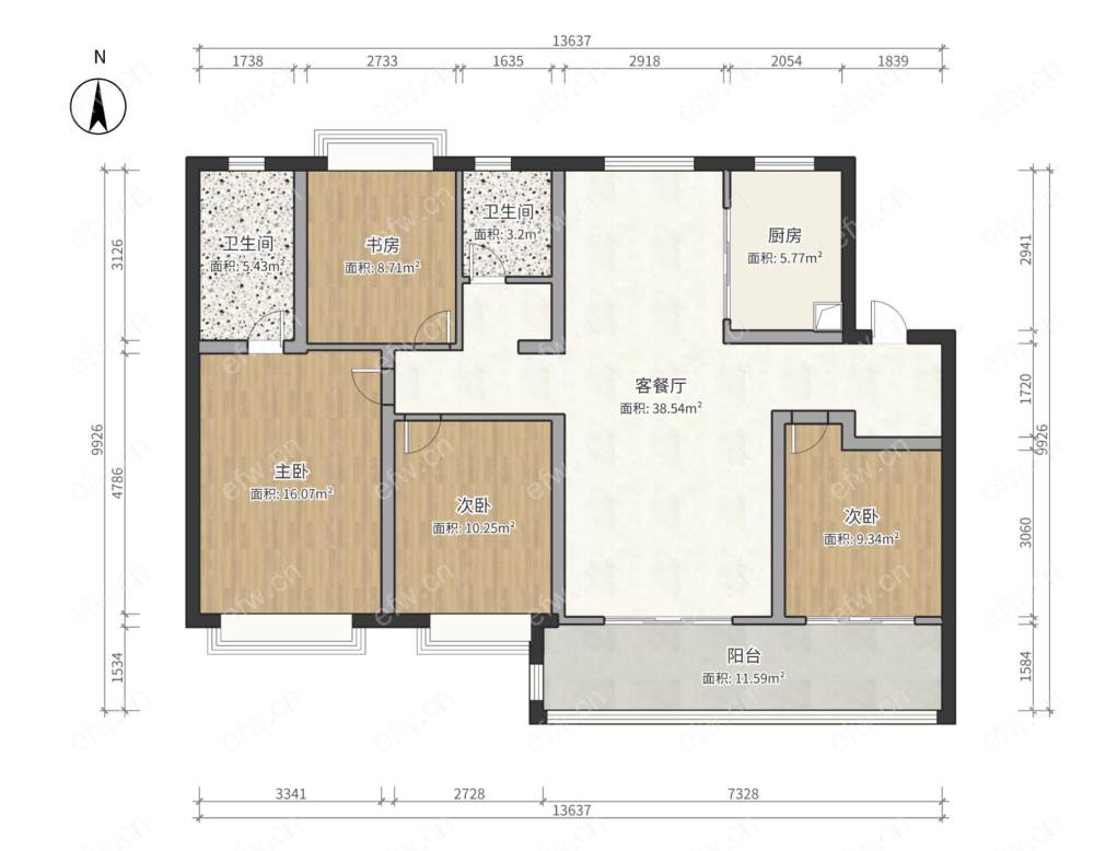 万科观湖礼著 精装4房 未住过人