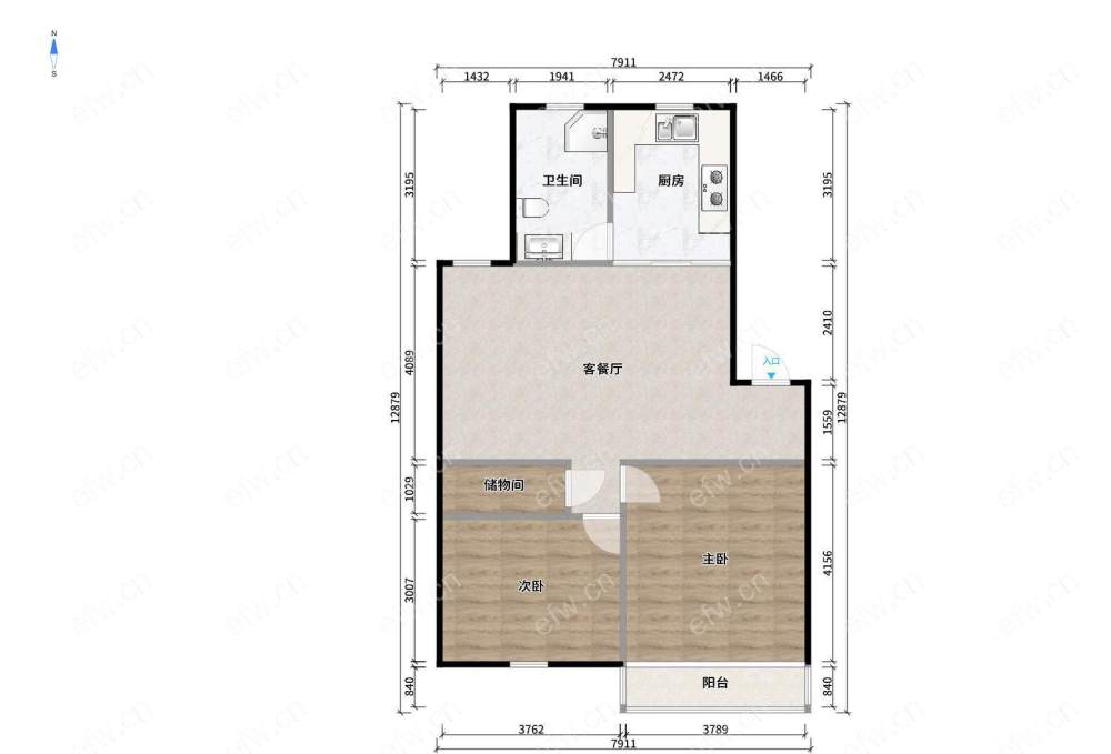 建华新村 2室1厅 商品房诚心出售 价格可谈、