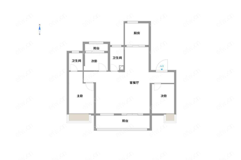 蓝光雍锦园   新空毛坯   纯边户  看房随时