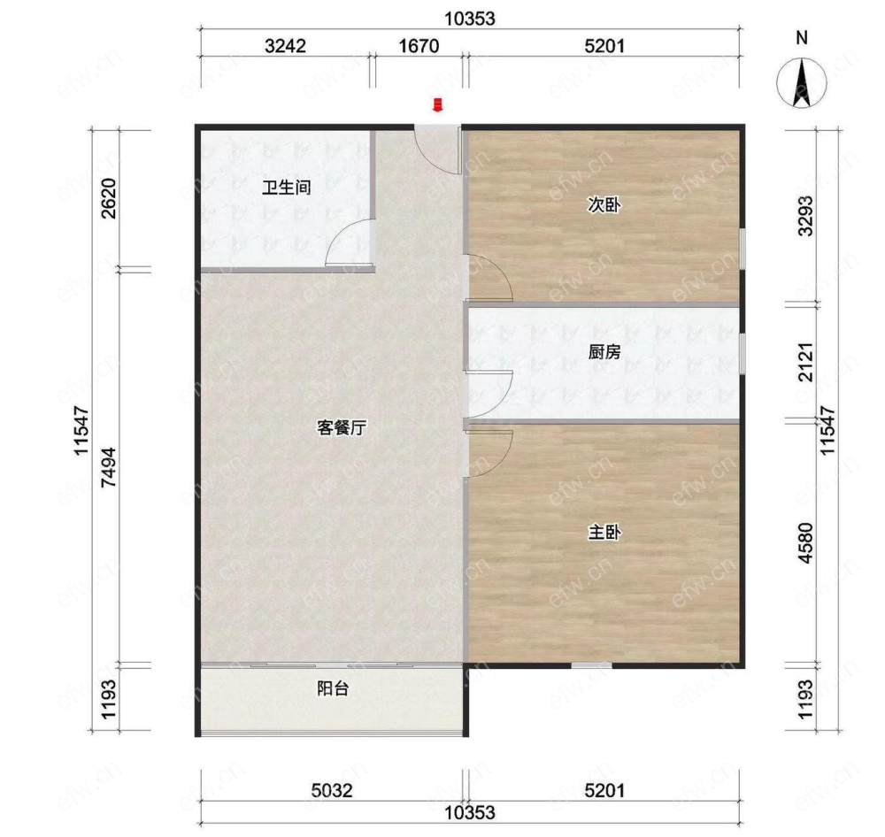 嘉德时代广场 2室2厅