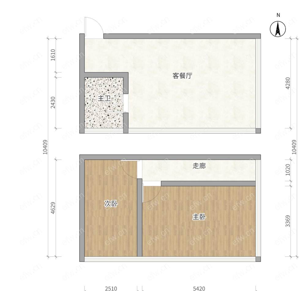 地铁口 金轮星空间精装两房 视野佳 采光