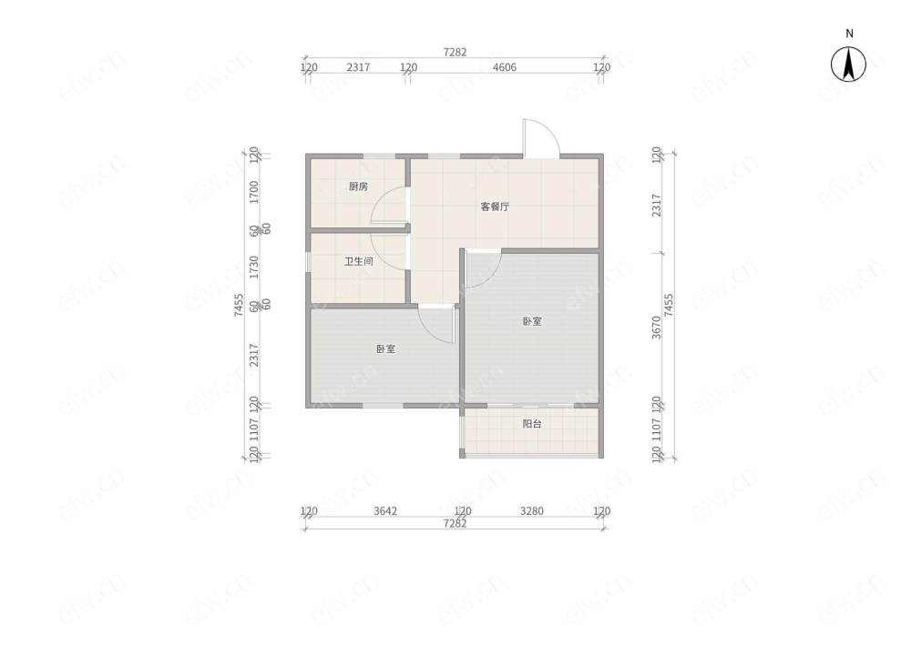 中联新村 2室1厅 自住精装 随时看房  采光无忧 诚心出售