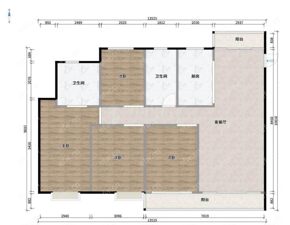 广汇金色华府精装4室  随时看房