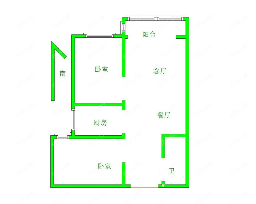 嘉德时代广场 2室2厅