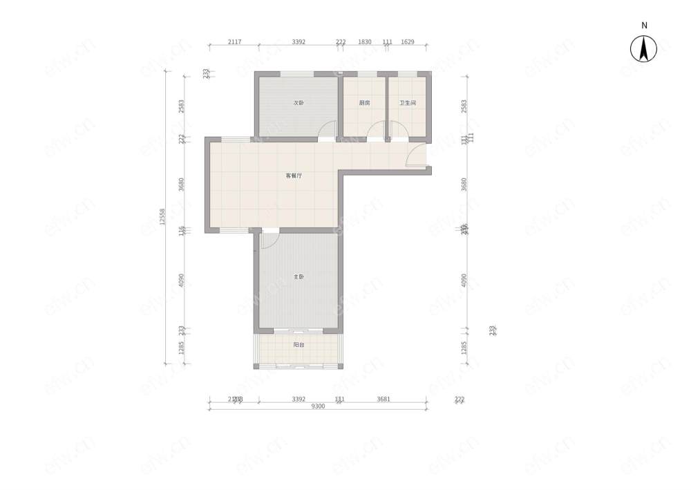 新纺家园(金星家园) 2室2厅
