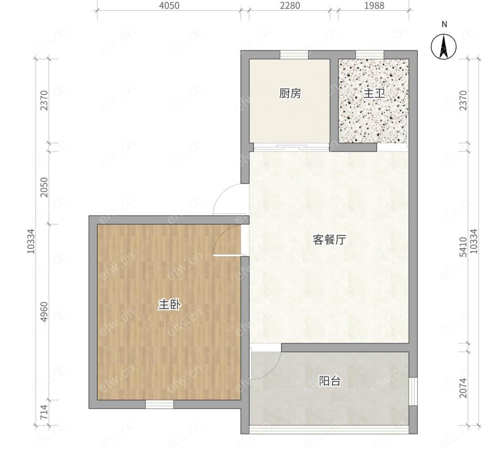 五河新村 2室1厅  户型方正 南北通透 采光好