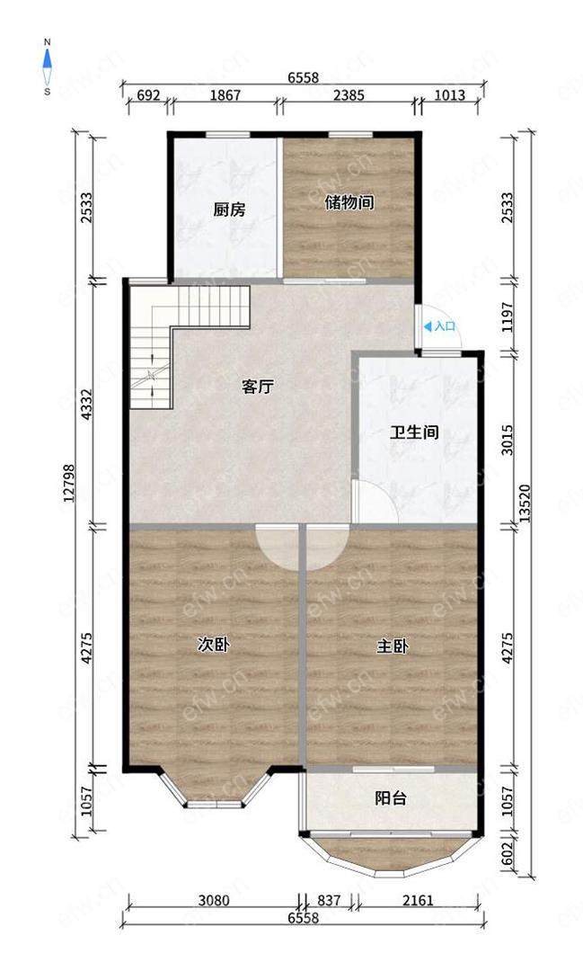 顶楼复式 还有大露台 满五