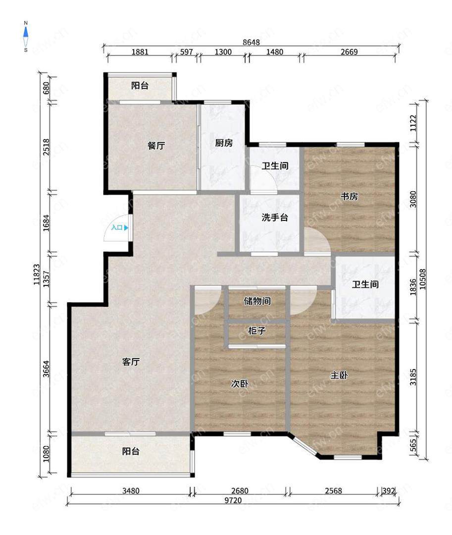 3房豪装拎包即住,惠泉花园尽享优雅品质,多重阳台+飘窗