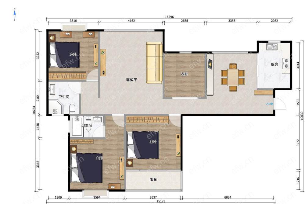 village  精装room房 近地铁口  房东诚售