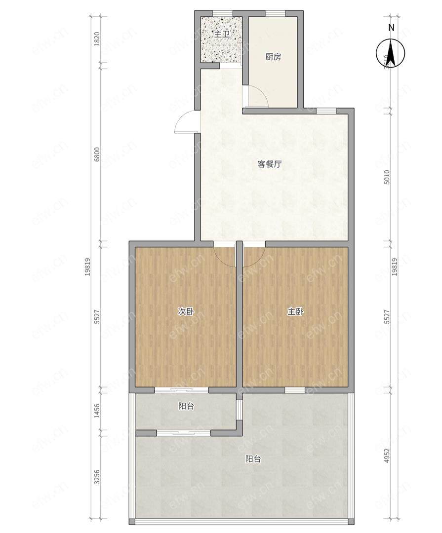 拎包入住  南北通透 双院子