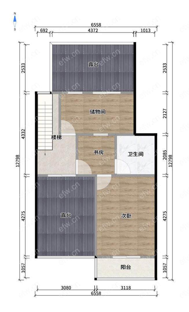 顶楼复式 还有大露台 满五