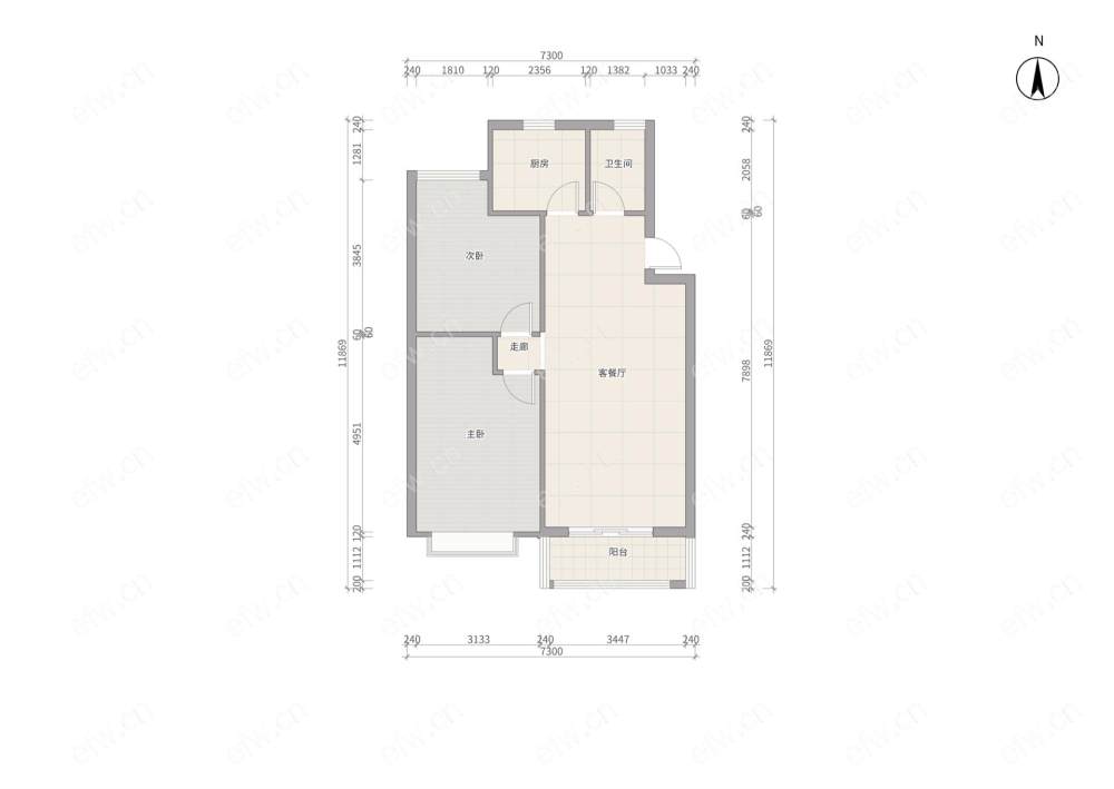 临地铁口 全装2房 户型好