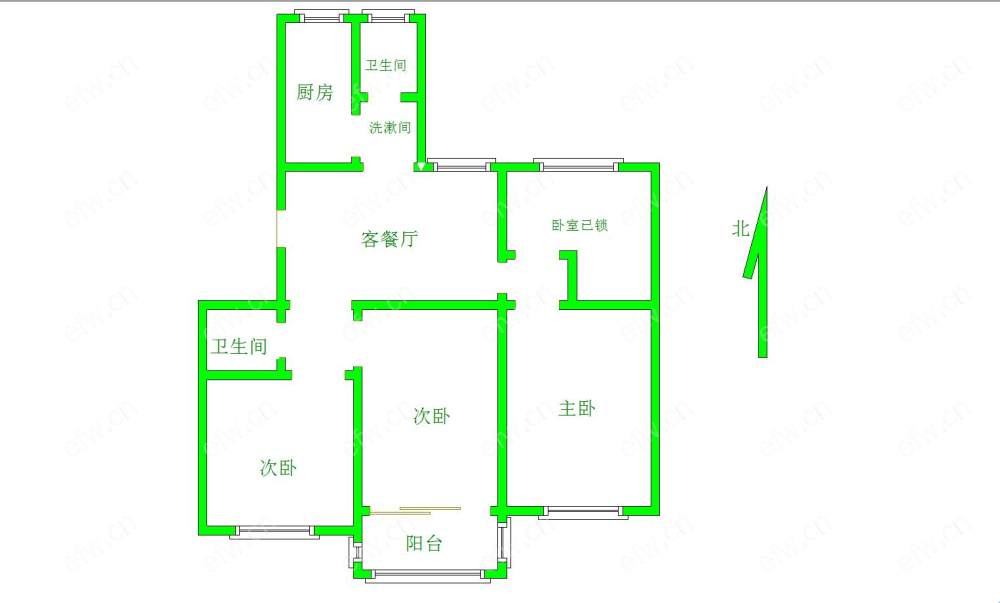 梁湖南苑   精装3室1厅