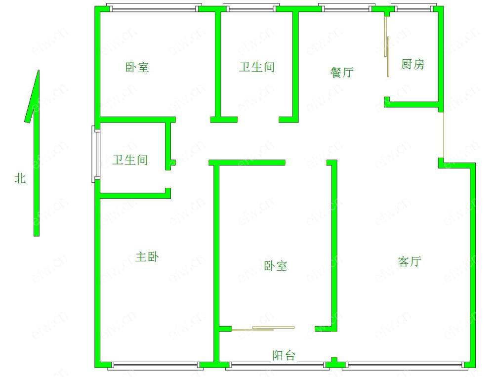 地铁口电梯房三房两厅两卫